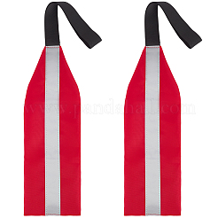 2 Stück reflektierende Sicherheitsflagge aus Oxford-Gewebe für Kajaks&nbsp;AJEW-GF0014-19C