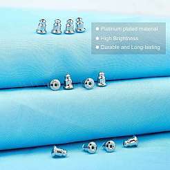 8 Paar Ohrmuttern/Ohrringverschlüsse aus Messing&nbsp;KK-CN0001-06A