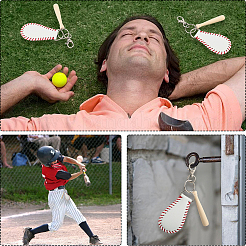 Kits de fabrication d'étiquettes de bagages à thème baseball&nbsp;DIY-CL0002-24A