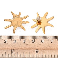 Pendientes de sol de acero inoxidable 304&nbsp;EJEW-K268-67G
