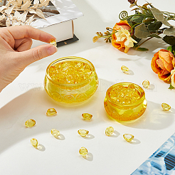 2 Stück 2 Stile Glas Reichtum Schüssel Display Dekorationen&nbsp;DJEW-FH0001-39