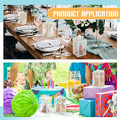 Faltbare Geschenkverpackungsboxen aus transparentem PVC mit Herzdruck&nbsp;CON-WH0085-192B-02
