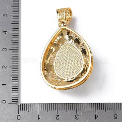 Natürlicher grüner Onyx-Achat (gefärbt und erhitzt) Tropfenanhänger&nbsp;KK-K399-18D-03