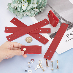 Tirador de tirador de manija de gabinete de cuero de imitación&nbsp;DIY-WH0258-80D