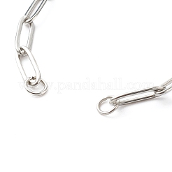 Anlaufgeschützte Büroklammerketten aus Edelstahl 304 zur Armbandherstellung&nbsp;X-AJEW-JB01038-02