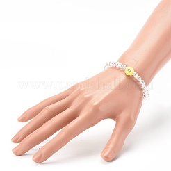 Braccialetti per bambini elasticizzati con perline acriliche trasparenti&nbsp;BJEW-JB06324