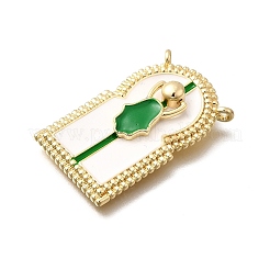 Colgante micropavé cubic zirconia de latón&nbsp;KK-Z125-29G