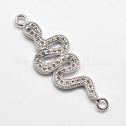 Cz Messing Micro Pave Zirkonia Verbinder&nbsp;ZIRC-L002-38P