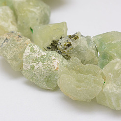 Rohe raue natürliche prehnite Perlenstränge&nbsp;G-F403-14