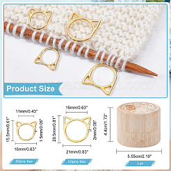Strickmaschenmarkierungsringe aus Legierung&nbsp;FIND-WH0036-89G