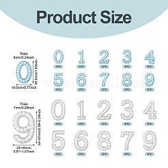 20 pièce de strass thermocollants de 20 styles&nbsp;DIY-TA0015-52B
