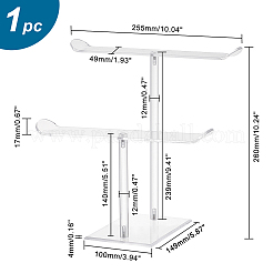 T-förmige Stirnband-Organizer aus Acryl&nbsp;ODIS-WH0001-37