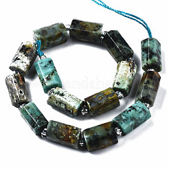 Natürliche afrikanische türkis (jasper) perlen stränge&nbsp;G-S376-012