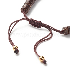 Braccialetto fatto a mano con perline intrecciate in cocco&nbsp;BJEW-JB07354