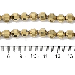 Fili di perline di ematite sintetica non magnetica elettrolitica&nbsp;G-I364-L01-01