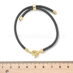 Bracelets réglables en nylon&nbsp;X-BJEW-C096-01G-16