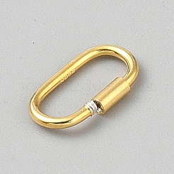 925 moschettone con chiusura in argento sterling&nbsp;STER-WH0007-10G