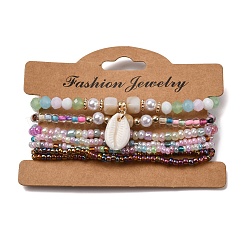 Pulseras elásticas de resina&nbsp;BJEW-Z169-01C