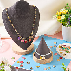 52pcs 2 styles de pendentifs en émail en alliage&nbsp;FIND-TA0008-50