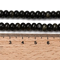 Natürliche goldenen Glanz Obsidian Perlen Stränge&nbsp;G-A280-A15-01
