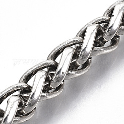 Braccialetti a catena da uomo in lega di grano&nbsp;BJEW-T014-05AS