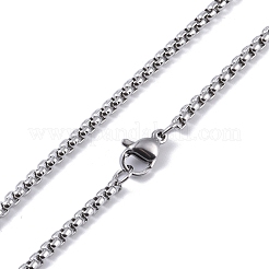 Colliers pendentifs en acier inoxydable 201 anti-ternissement&nbsp;NJEW-C042-07P