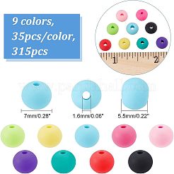 315pcs 9 Farben handgemachte Fimo Perlenstränge&nbsp;CLAY-FH0001-20