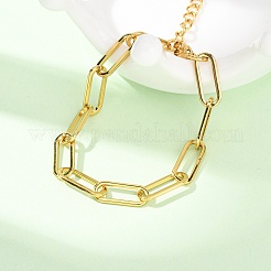 Bracelets à chaîne trombone en acier inoxydable 304 pour femmes&nbsp;BJEW-F536-22G