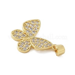 Ottone micro spianare pendenti zirconi&nbsp;KK-P293-15G