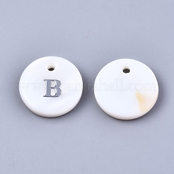 Pendentifs de coquillages d'eau douce naturelle&nbsp;SHEL-Q018-01A-B-P