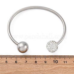 Bracelets manchettes en acier inoxydable 304&nbsp;BJEW-A036-05P