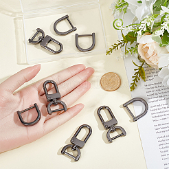 4pcs fermoirs à griffes de homard pivotants en alliage de zinc&nbsp;FIND-SP0005-65B