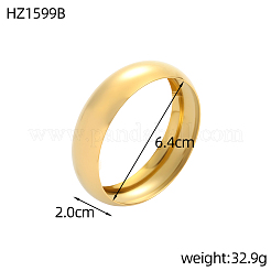 Armreifen aus Edelstahl 304&nbsp;STAS-OY016-95G