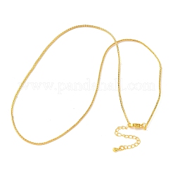 Colliers à maillons Boston en laiton de 1 mm&nbsp;NJEW-Z097-02G