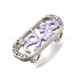 Messing Kristall Strass oval mit Drachenskelett mehrsträngigen Gliedern&nbsp;KK-P306-15P
