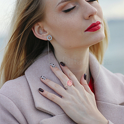 DIY-Set zur Herstellung von Fingerringen mit blanker Kuppel&nbsp;DIY-UN0004-18B