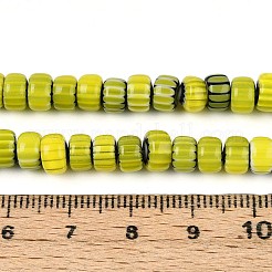 Handgemachte Glasperlen Millefiori-Stränge&nbsp;LAMP-T021-27A-01