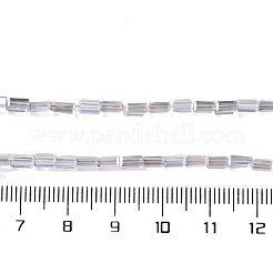Brins de perles de verre transparentes électrolytiques&nbsp;EGLA-H106-01A-PL01