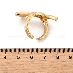 Verstellbare offene Manschettenringe aus Messing für Damen&nbsp;LS-RJEW-Z097-03G-01