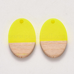 Colgantes de resina & madera&nbsp;X-RESI-S384-007A-E02