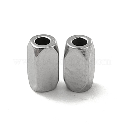 Anlaufgeschützte 304 Edelstahl-Quaderperlen&nbsp;STAS-P319-10P