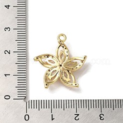 Pendentifs avec zircon cubiques à micro-pavés en laiton&nbsp;X1-KK-B079-15G
