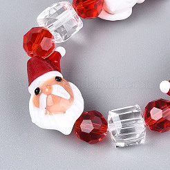 Weihnachtsthema handgefertigte Bunte Malerei-Perlenstränge&nbsp;LAMP-N028-18A