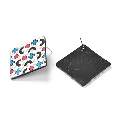 Aretes de resina&nbsp;EJEW-I257-01D