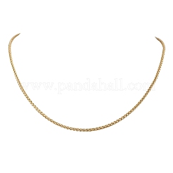 2.5 mm Weizenkettenhalsketten aus 304 Edelstahl&nbsp;NJEW-JN05719