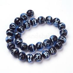 Fili di perline in lamina d'argento fatti a mano&nbsp;FOIL-L016-B04