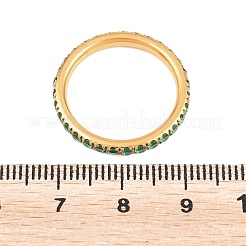 Bagues en acier inoxydable 304 micro pavé de zircones cubiques pour femmes&nbsp;RJEW-F214-01G-03