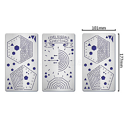 2 Stück Stanzschablonen aus 304 Edelstahl in 2 Stilen&nbsp;DIY-FG0001-93