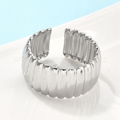 Anello aperto in acciaio inossidabile 304 per donna&nbsp;RJEW-U014-05P