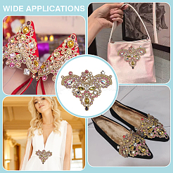 2 pieza de accesorios de ropa de diamantes de imitación de vidrio&nbsp;DIY-FG0006-61C